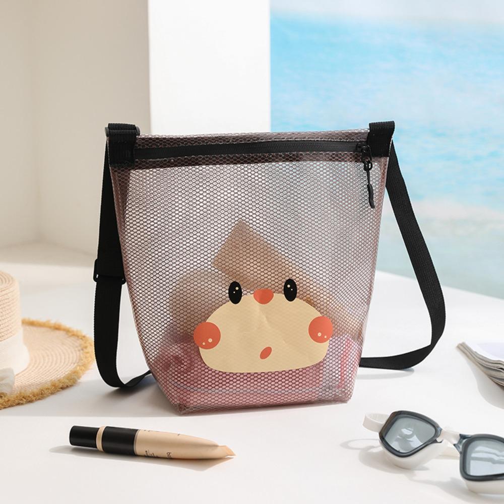 Cartoon Mesh Storage Bag Waterproof Swimming Bag Stylish Gym Bag Spa