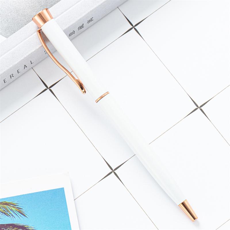 Металлическая шариковая ручка, многоцветная вращающаяся шариковая ручка, пишущий инструмент для школьных канцелярских принадлежностей, офиса