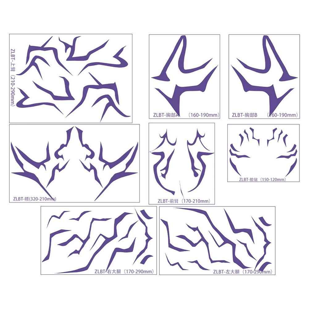 Новые наклейки-татуировки охотника на демонов, татуировки для вечеринки, наклейка-татуировка демона, наклейки Руми, подарки для вечеринки, принадлежности для костюма для вечеринки