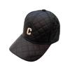 Японский Нишевый Дизайн Пух Хлопок Клетчатая Теплая Бейсболка Зимняя Корейская Вышивка Простая Парная Кепка с Козырьком для Женщин
