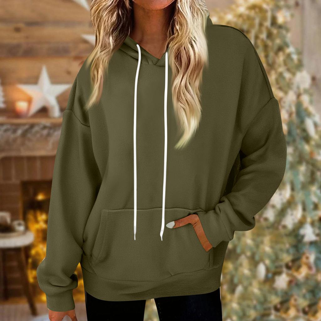 Толстовки для женщин оверсайз зимние плюшевые милые свитшоты пуловер модная осенне-зимняя одежда