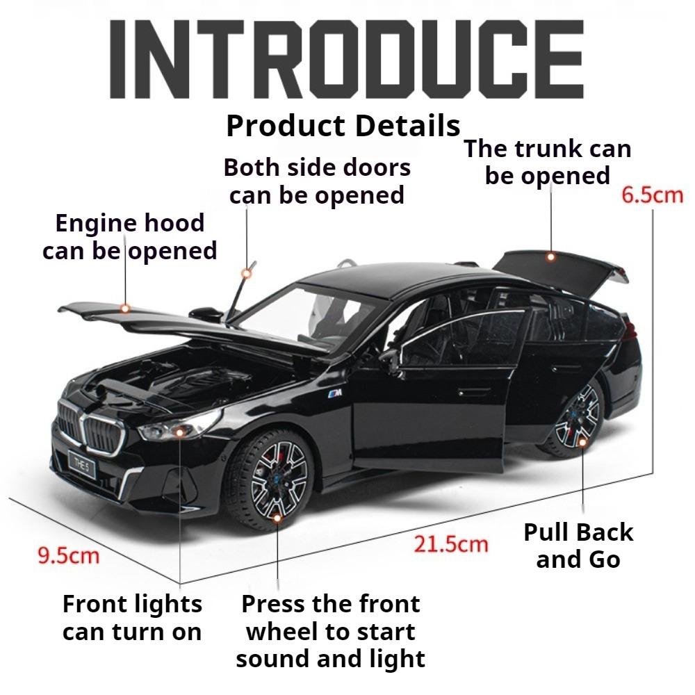 Масштаб 1:24 M3 CS LCI 530LI Модель Автомобиля Игрушка Металл Литье под Давлением Двери Открываются Спортивные Автомобили Звук Свет Модели Детский Коллекционный Предмет