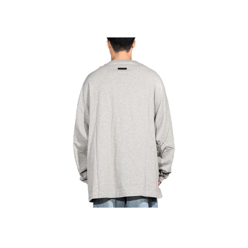 Fear of God Футболка Essentials Jersey с длинным рукавом, темно-меланжевый цвет, мужские топы, серый 125BT244201F