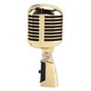 Vintage Microphone Zinc Alloy Self Tensioning Rotating Rack Retro Dynamic Vocal Microphone for KTV Black