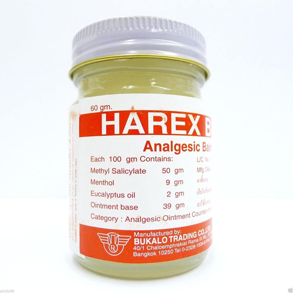 Тайский бальзам Harex 60г Лечебная мазь - анальгетик при мышечной боли, ревматических симптомах