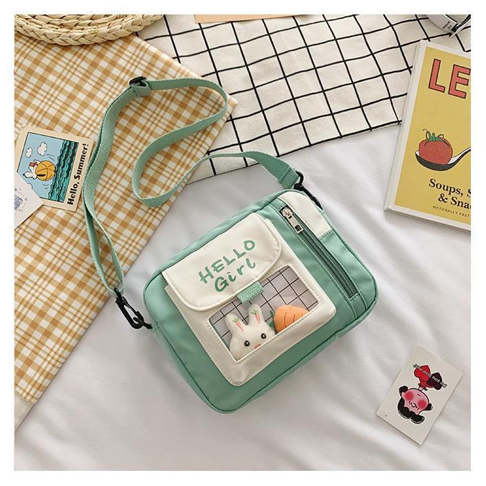 Холщовая сумка для гриля, маленькая сумка через плечо, японская студенческая милая сумка на плечо, прозрачная желеобразная сумка