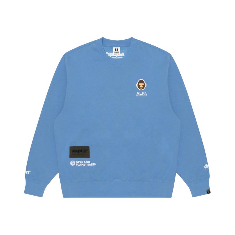 Aape Sweatshirts Men's Crew Neck Moderate Regular AAPSWMA342XXL