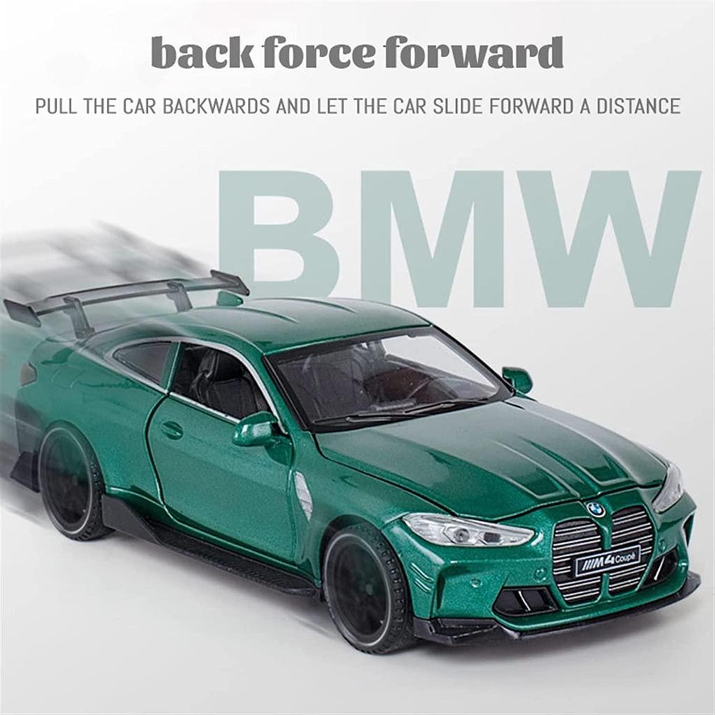 1:32 Scale M4 Coupe Alloy Sports Car Model Diecasts & Toy Vehicles Metal Toy Car Model Sound Light Simulation Collection Kids Gift