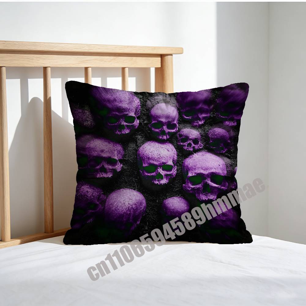 For C-Chief Keef Skeletor Throw Pillow Case Sham 45X45Cm 40X40Cm Square Car Pillowcase Pad Cushion Cover