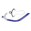 Swimming Snorkel Reduced Drag Silicone Swimming Breathing Tube with Adjustable Head Brace for Snorkeling Diving