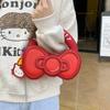Креативная милая сумка для девочки с бантом, маленькая, изысканная ручная сумка, мультяшный кулон в виде кошки на цепочке, сумка-мессенджер