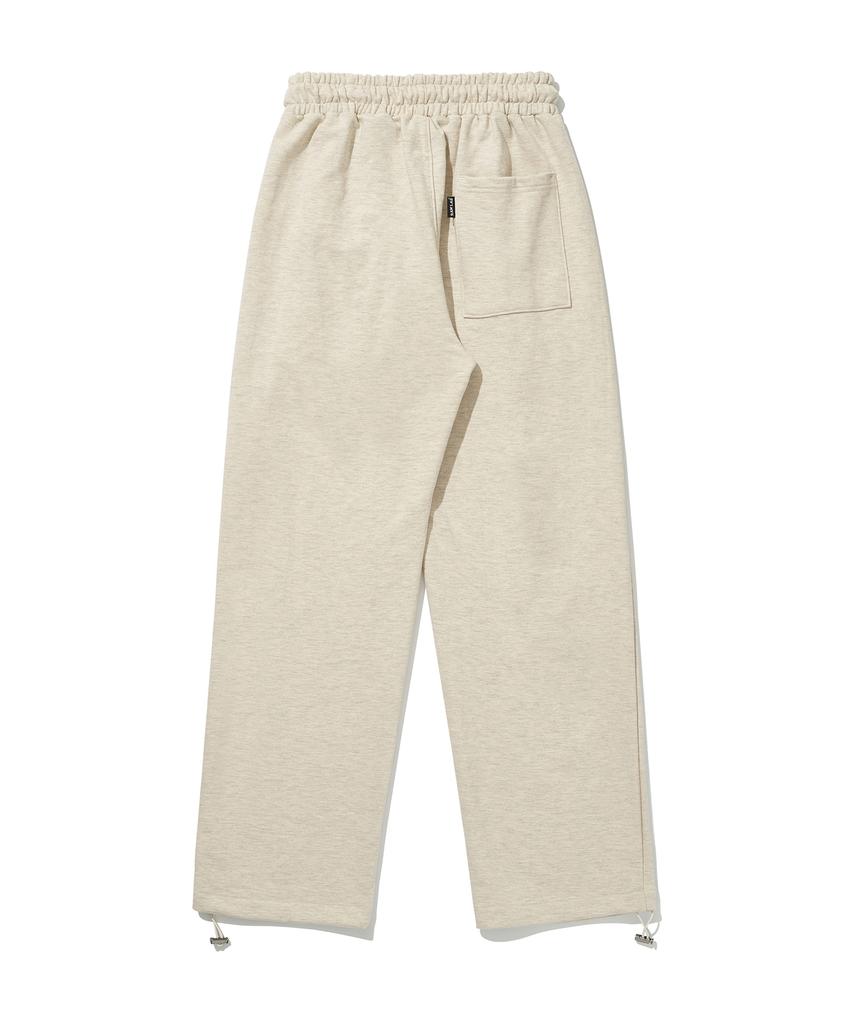 RAW LAB Deep Double-Pleated Wide Sweatpants (Oatmeal)