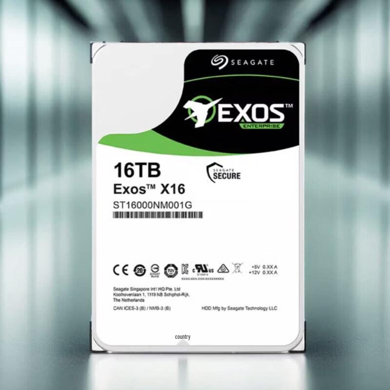 Seagate Exos ST16000NM001G 16TB Enterprise SATA Hard Drive