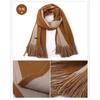 Autumn and Winter Double-layer SOFT Scarf, Solid Color Fringed Double-sided Large Shawl