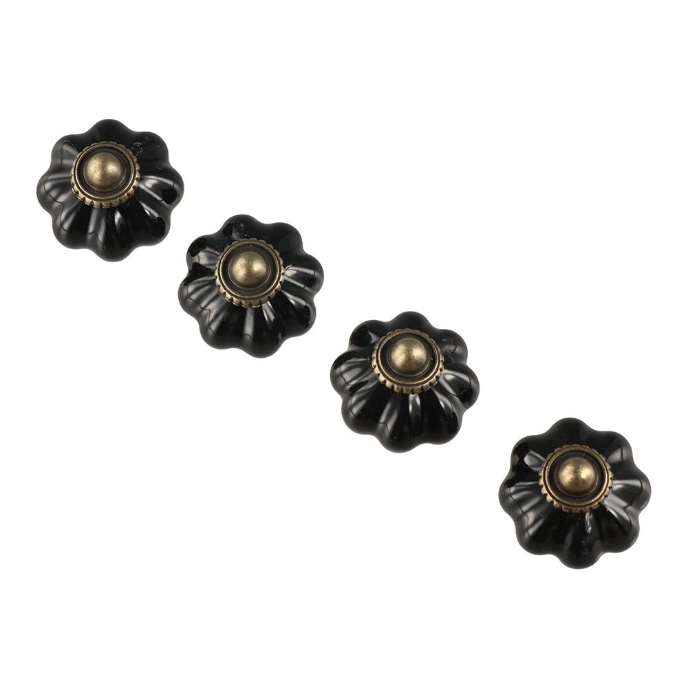 Round Ceramic Pumpkin Handle European Style Drawer Knobs Simple Door Pull Handles Wine Cabinet