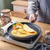 Gaupucean Uncoated Cast Iron Frying Pan Versatile Cookware for Breakfast Steak Eggs Pancakes and More with Comfortable Handle