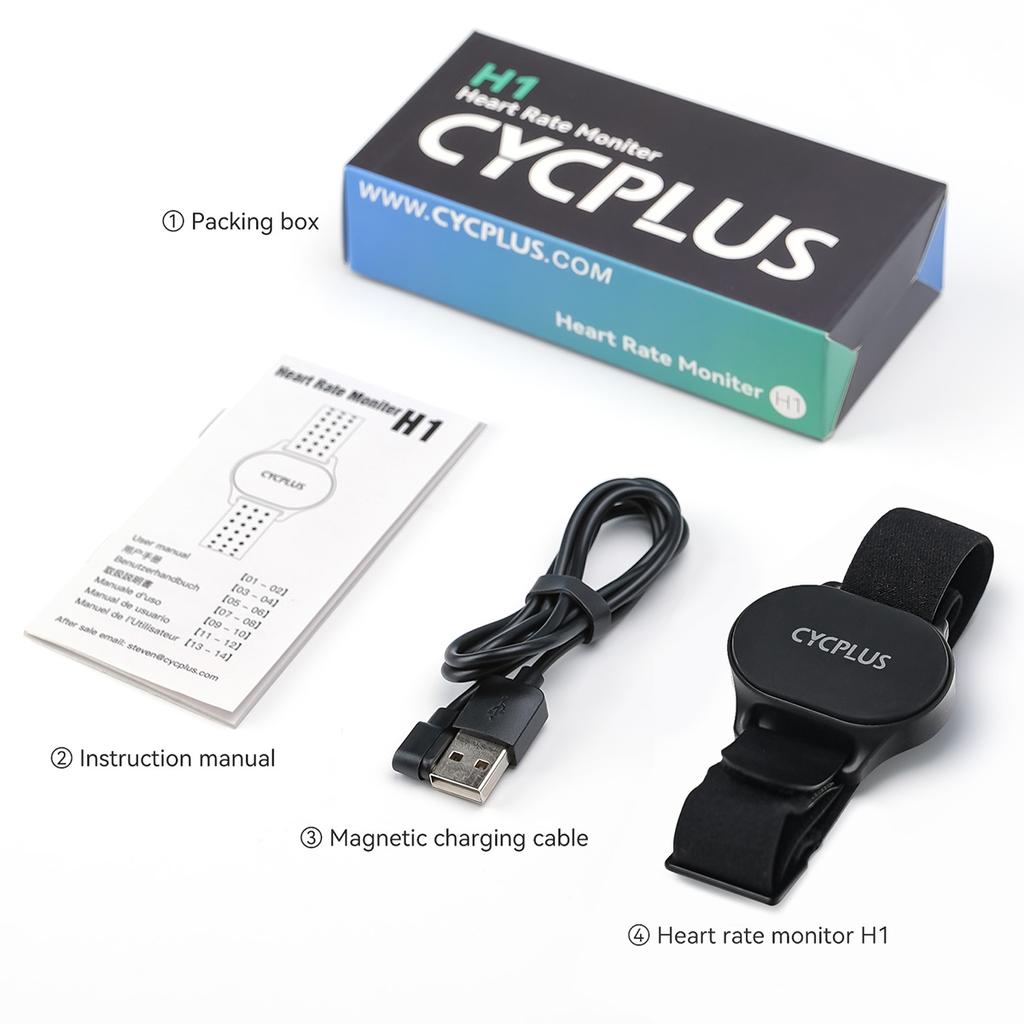 CYCPLUS датчик сердечного ритма наручный ремень Bluetooth ANT+ фитнес-монитор для Garmin Wahoo GPS велосипедный компьютер