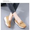 Женская удобная, легкая, дышащая искусственная кожа Face Four Seasons Universal Non Slip Casual Shoes - One Step Step Le Fu Shoes