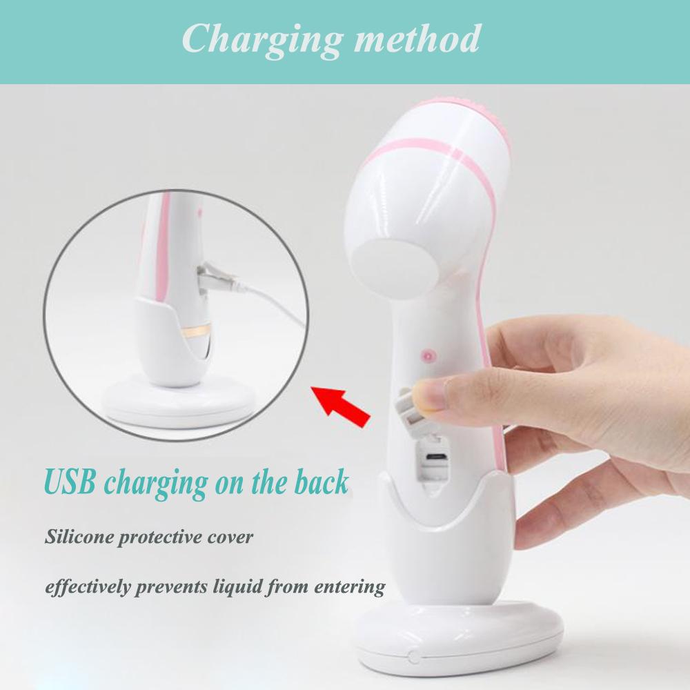 Щетка для очищения лица, набор кистей для вращения лица, спа для лица, глубокая очистка кожи, машина для удаления угрей, HMM