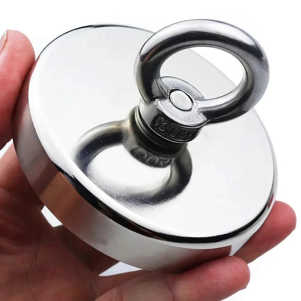 D16~D42mm сверхпрочный неодимовый рыболовный магнит N52 сверхпрочный редкоземельный магнит с потайным отверстием рым-болт спасательный магнитный