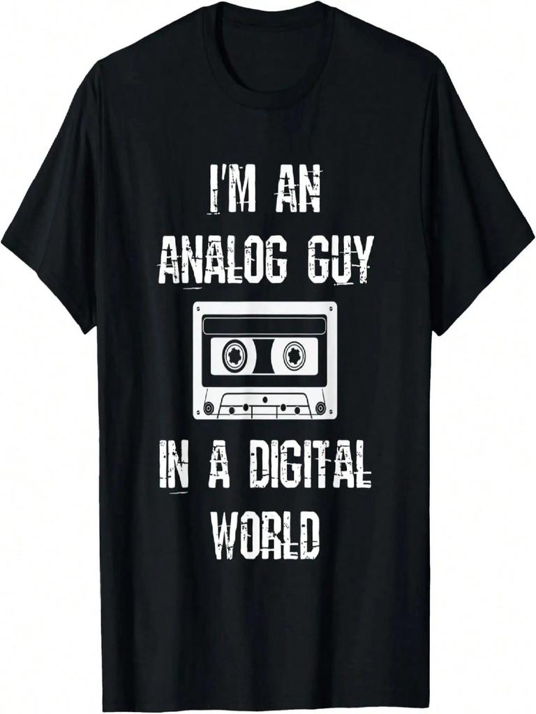 unisex I'm An Analog Guy In A Digital World Retro Vintage Tech T-Shirt