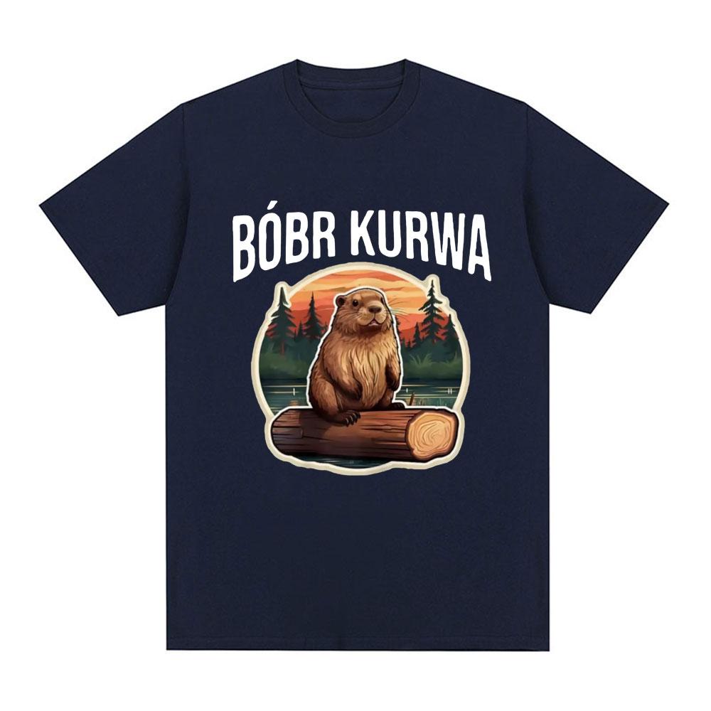 Bober Kurwa Bobr Tshirt Funny Meme Graphic Unisexs Women Fashion Hip Hop Short Sleeve Loose Tshirts Comfort T Shirt