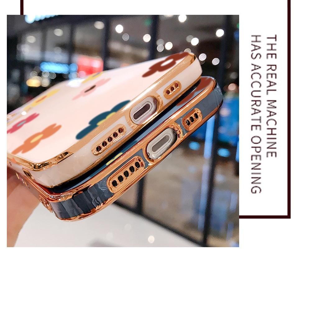 Красочные узоры печати с квадратными краями и узором корпуса с покрытием корпуса телефона Роскошное покрытие Мягкий чехол для телефона для Huawei Honor Xiaomi Redmi