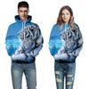 White Tigers Print Hoodies Unisex 3d Sweatshirts Personality Animal Streetwear