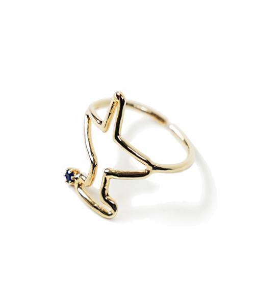 Bonbeau Кольцо-самолет Золотое кольцо 14K (Тип Б)