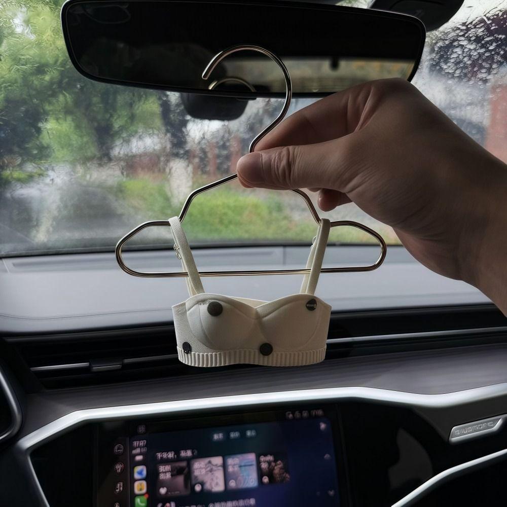 Polka Dots Small Bra Car Mirror Pendant Rearview Mirror Pendant  Vehicle Interior Decor