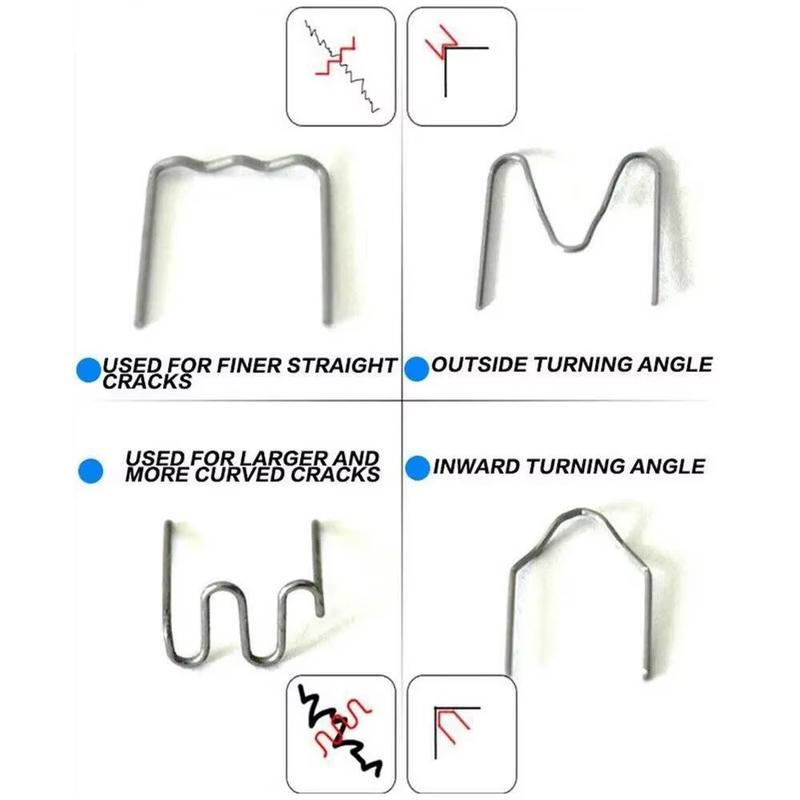 500/600PCS Stapler Staple For Car Bumper Repair Welding Machine Plastic Welder Automotive Repair Nails Machine Welding Wire Kit