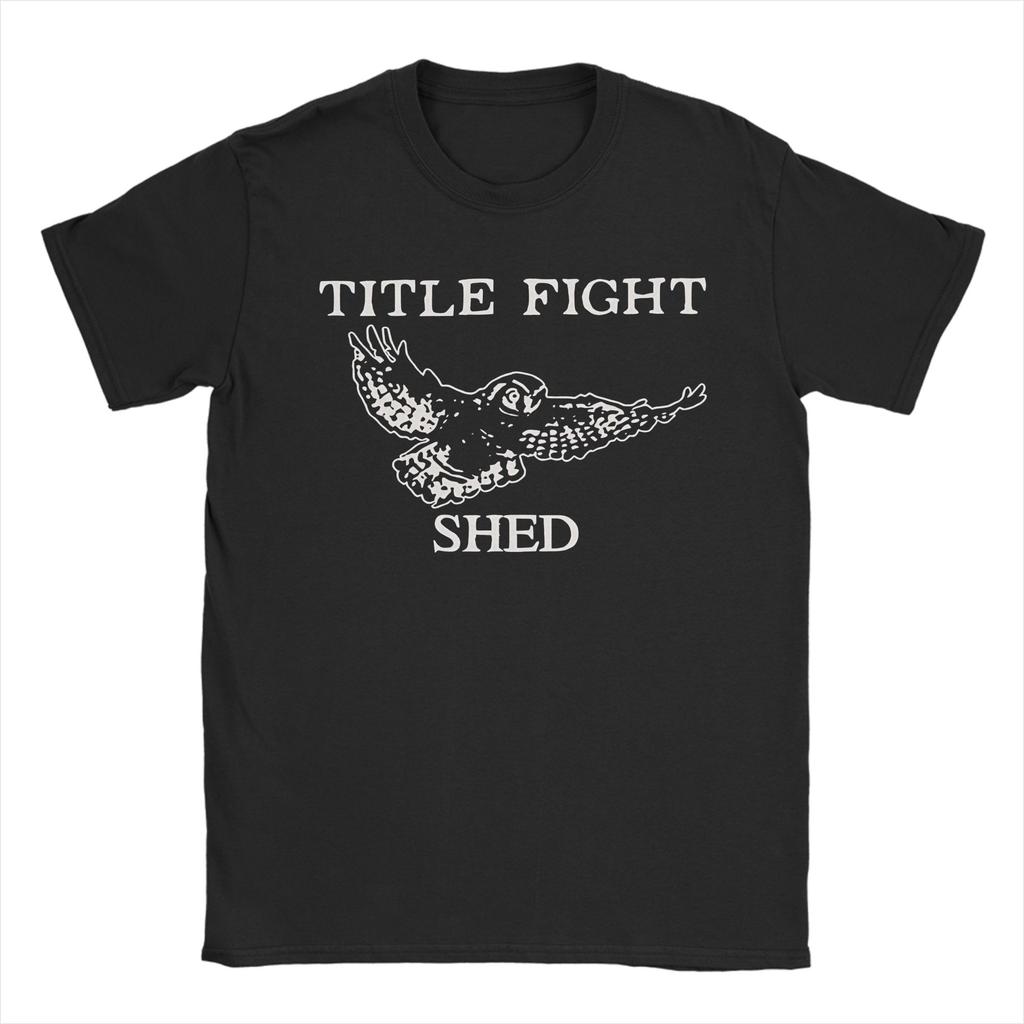 Футболка из 100% хлопка группы Title Fight для мужчин, летняя, смешная, с круглым вырезом, хипстерская, оверсайз, оптом, топы