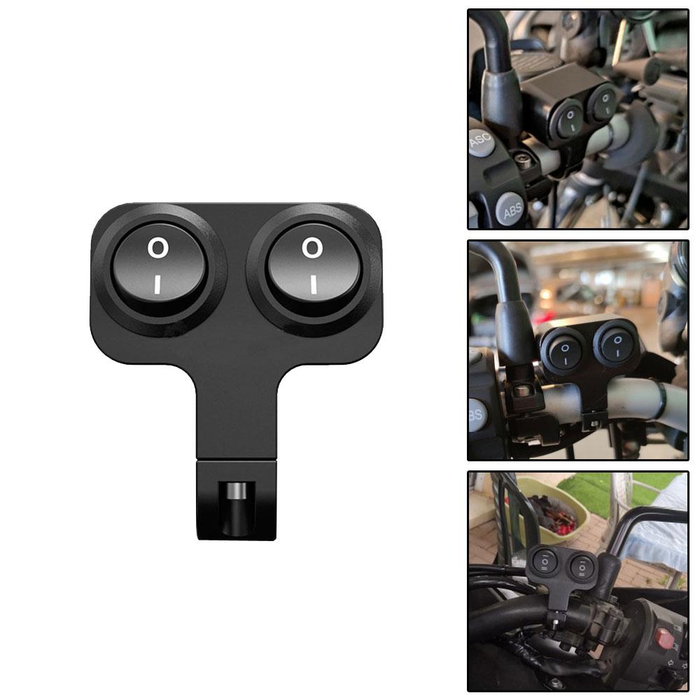 1 шт. алюминиевый сплав 12 В мотоцикл руль переключатель управления двойной кнопки управления фара мигалка динамик переключатель аксессуары