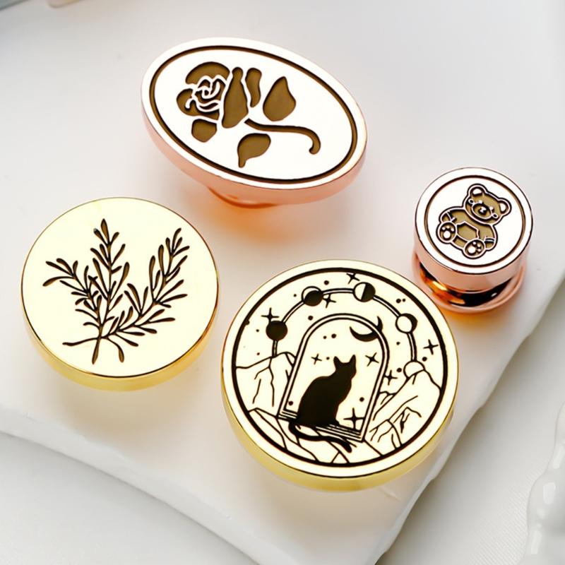 Antique Sealing Wax Scrapbooking Stamps Head for Party Invitations Gift Decor