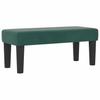 Box Spring Bed with Headboard Dark Green 200 x 90 cm Velvet