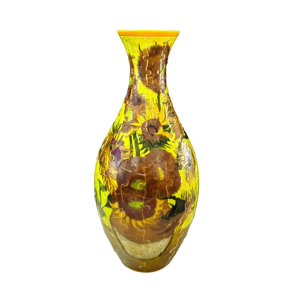 160 Curved Plastic Puzzle 3D Puzzlef Flower Vase DIY Arts Home Ornaments Puzzle Kit  for Adults