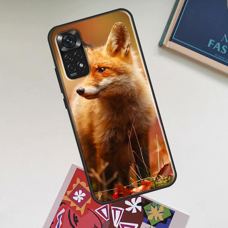 Милый Лисенок Осенью Чехол Для Xiaomi Redmi Note 14 Pro 13 12 11 10 15 Pro Plus Redmi 15C 13C 12C 10C 14C 15 Чехол