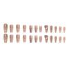 24 Pieces New Product Sweet Fairy Gas Long Love Pink Diamond Flash Hollow Stars Wear Nail Unloading Nail Art