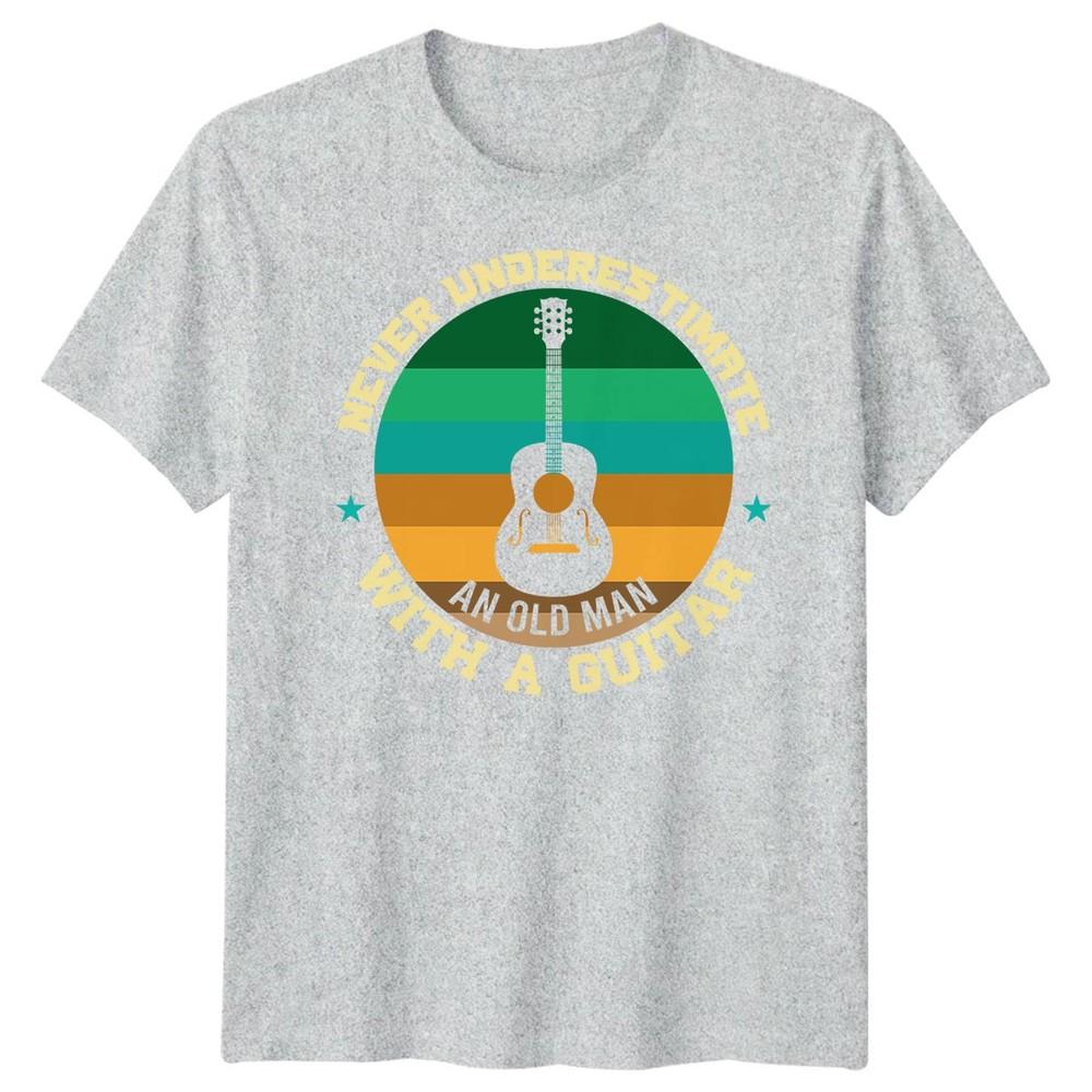 Never Underestimate An Old Unisex With A Guitar Guitarist Hobbies Unisexs Tee