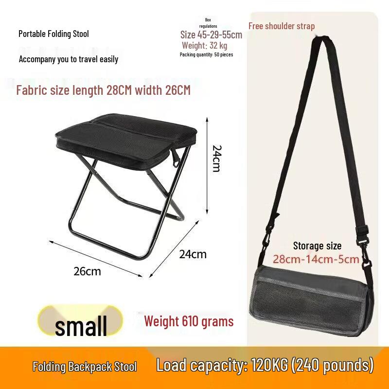 Portable Outdoor Backpack Folding Stool
