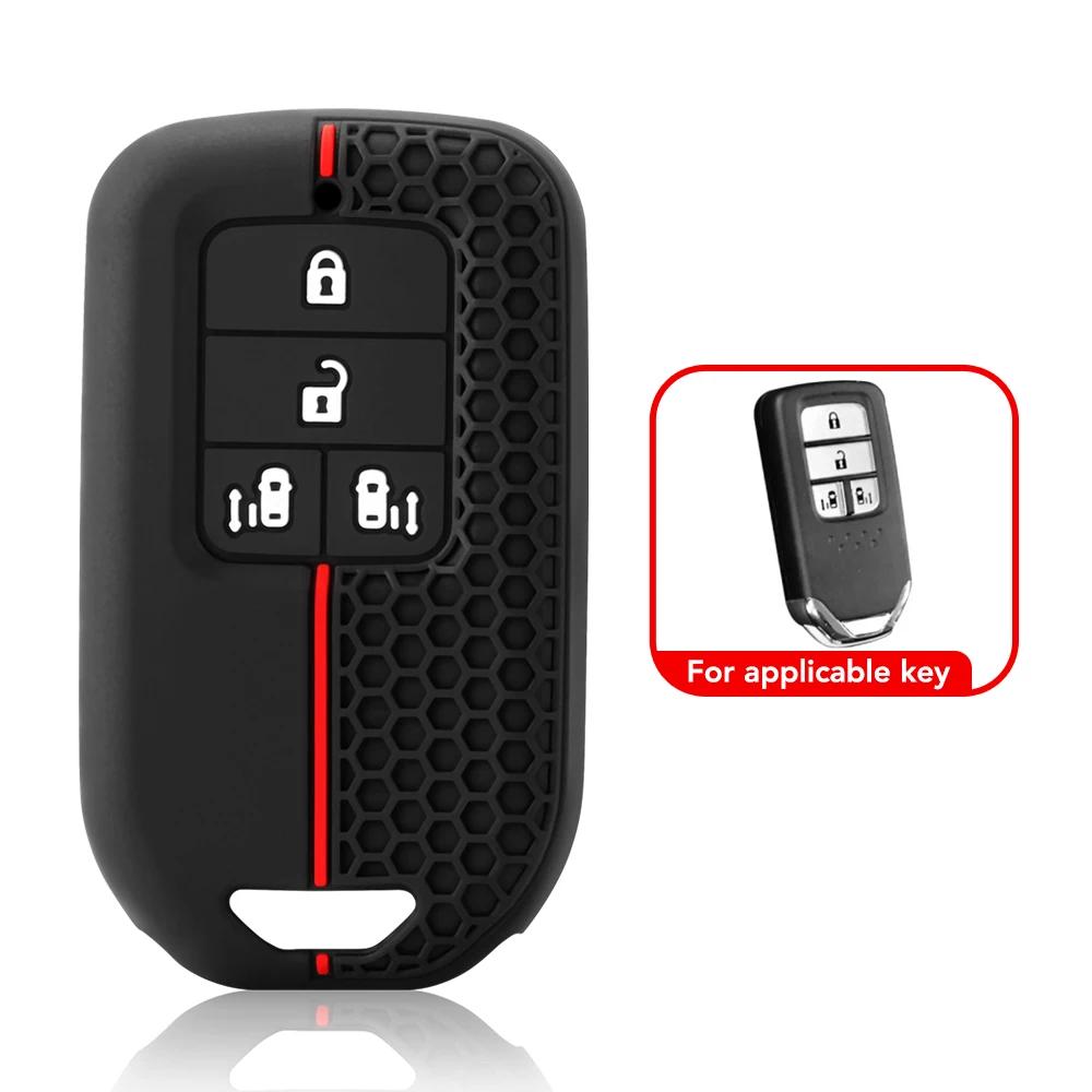 3 4 кнопки силиконовый автомобильный пульт дистанционного управления брелок чехол для Honda Accord EX EXL Civic Crv Hrv Pilot Ridgeline 2016 -2018 Pocketor