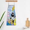 DE Kleine Dikke Barbapapa Cartoon TV Show Aprons Chef Cooking Baking Tablier Bib Kitchen Cleaning Pinafore for Unisex Gardening