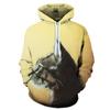 Новая мужская толстовка с капюшоном 3D Pet Cat Print Graphic Pullover Couple Sweatshirt Casual Fashion Womens Street Plus Size Sudaderas