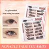 UWN Glue-free False Eyelashes Oblique Flying Fox Style Curling Natural Lazy Light and Comfortable Upper Eyelashes