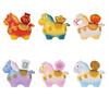 Kawaii Resin Cartoon Horse Statue Handcrafted Zodiac Horse Figurines  Home Decoration