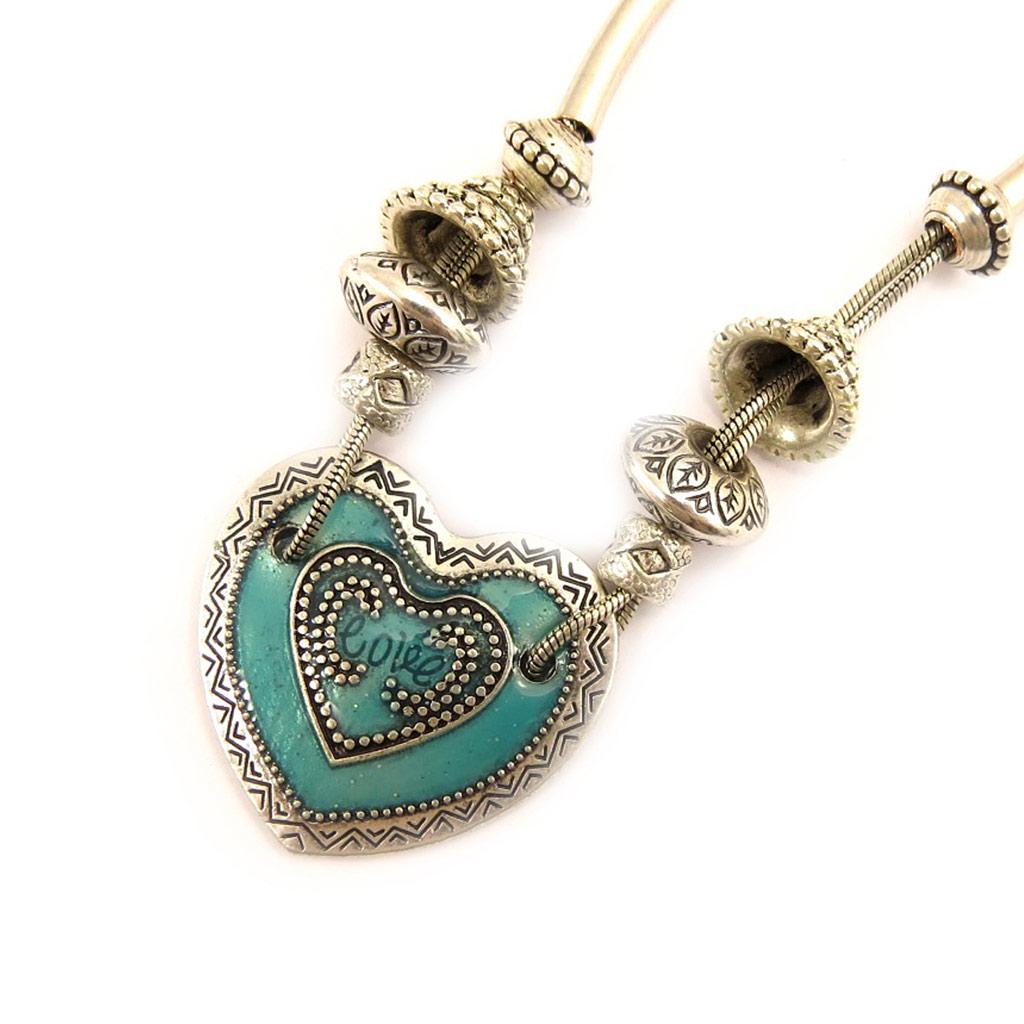 Les Trésors De Lily [E5754] - Дизайнерское колье «Воспоминания о прошлом», бирюзовый