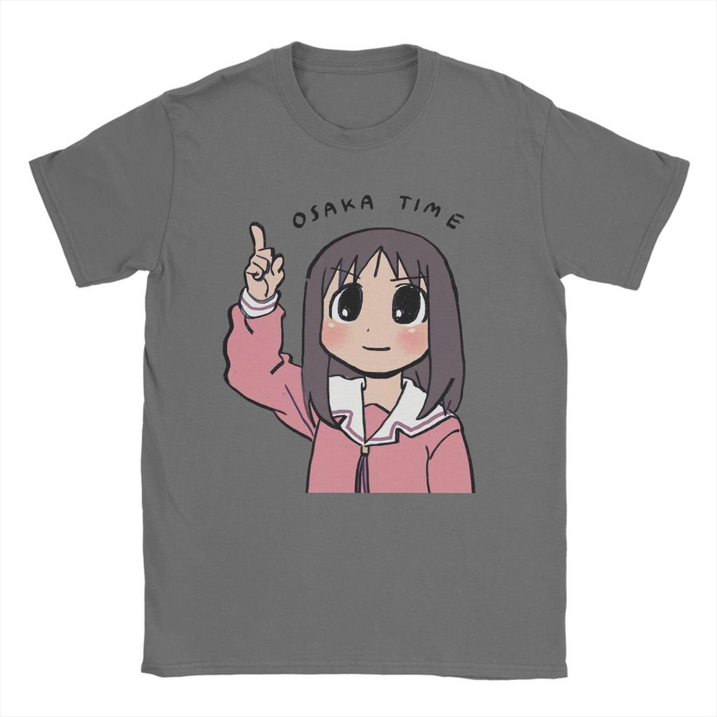 Мужские футболки Osaka Time Ayumu Аниме Azumanga Daioh Винтажные Хлопковые Футболки с Короткой Рукавой Круглый Вырез Одежда Печать