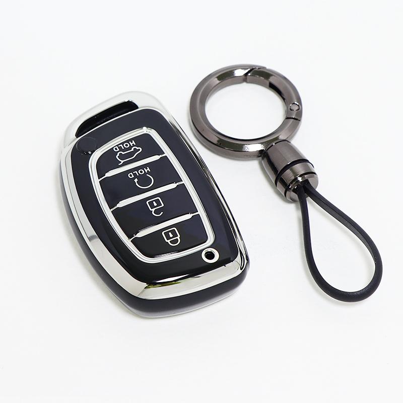 4-кнопочный Чехол-брелок из ТПУ для ключа автомобиля Hyundai Sonata Ix25 I20 Creta Santa Fe Gls Reina Ix35 Grand I10 Elantra Tucson