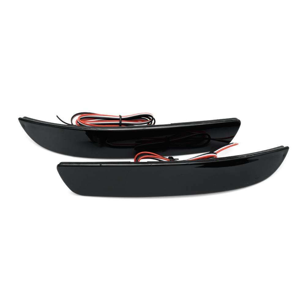 2x для BMW E70 X5 Pre-LCI 2007 2008 2009 LCI M Sport Package 2010-2013 Светодиодные отражатели заднего бампера Автомобильный стоп-сигнал заднего тормоза