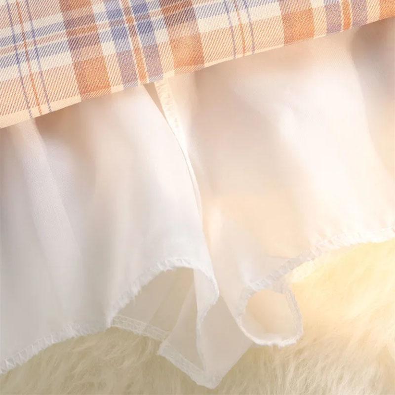 WTEMPO Брендовая модная модная ретро клетчатая обтягивающая юбка с высокой талией в форме слова, юбка на бедрах, юбка до половины тела, студенческие юбки